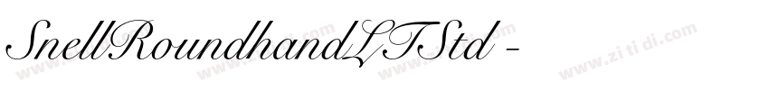 SnellRoundhandLTStd 字体转换